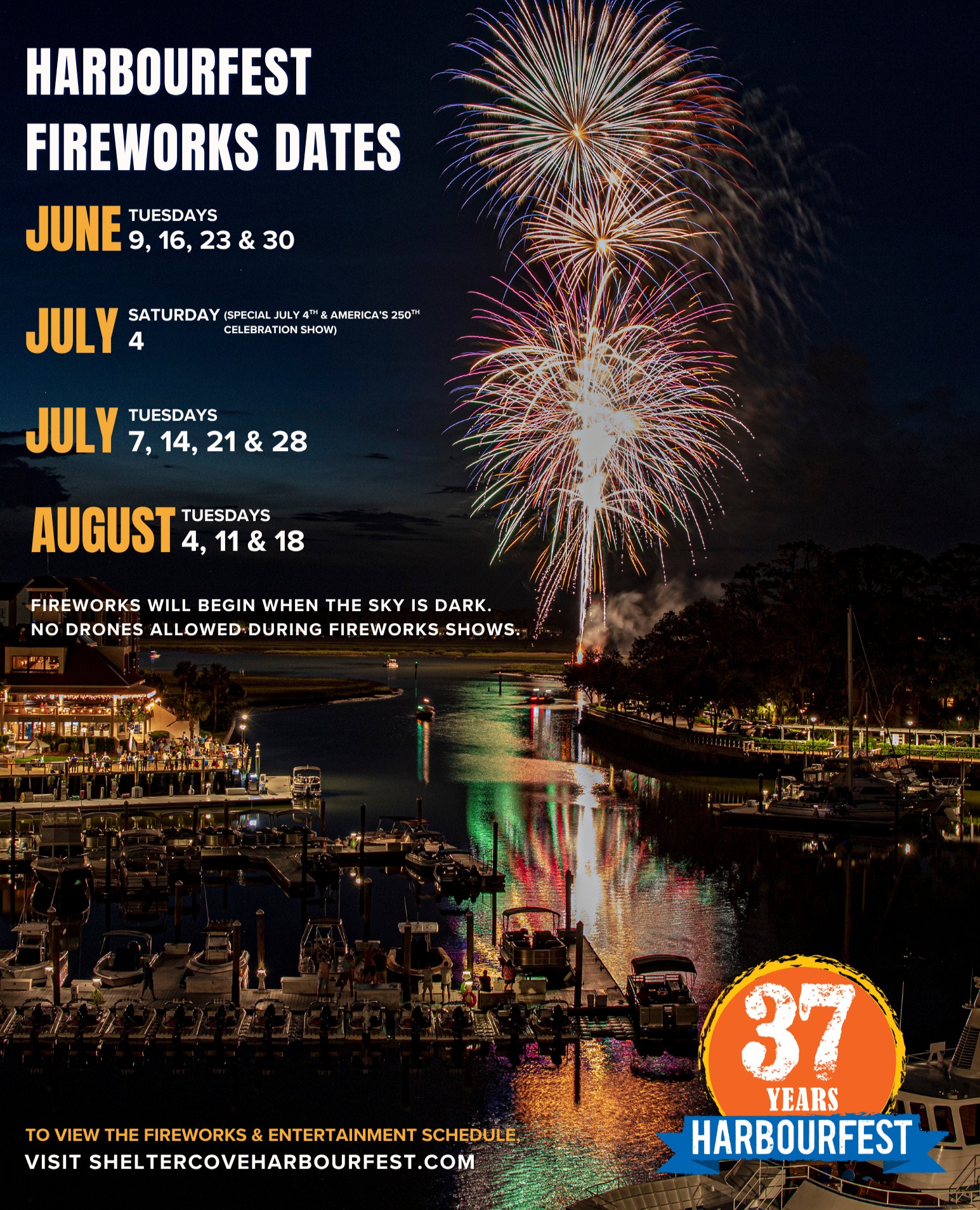 SHELTER COVE HARBOURFEST FIREWORKS WITH SHANNON TAYLOR & CAPPY THE CLOWN Event